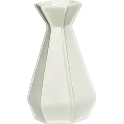Hübsch Vase milchig gerillt