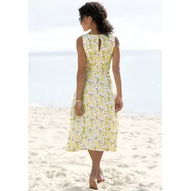 Beachtime Sommerkleid Gelb/Creme 34