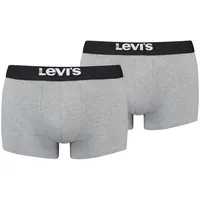 Levi's Herren Boxershorts, 2er Pack in Grau Melange L