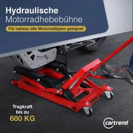 CARTREND Hebebühne Gummi/Metall/Stahl 680 kg rot