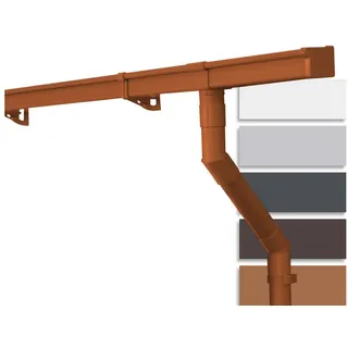 Inefa Dachrinnen Set Gartenhaus, NW 68 PVC