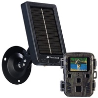 VisorTech Tierkamera: Full-HD-Wildkamera mit PIR-Sensor, Nachtsicht, inkl. Akku-Solarpanel (Wildtierkameras, Wildüberwachungskamera, Überwachungscamera)