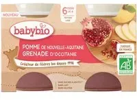 BABYBIO Petit pots Pomme Grenade Purée 260 g