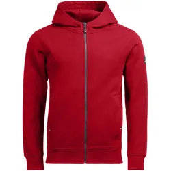 FHB Hoodie-Jacke QUENTIN unisex - rot - 4XL
