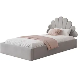 lookway Polsterbett 120 x 200 cm Grau/Gold