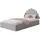 lookway Polsterbett 120 x 200 cm Grau/Gold