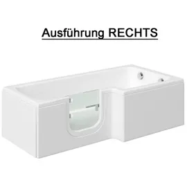 hak Handelsagentur Koch Solarna Badewanne mit Tür 170 x 85 cm (170 x 85/70 cm) rechts
