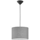 Fischer Leuchten Vigo 1-flg. 30 cm rund grau Textil