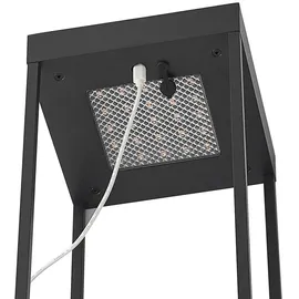 LUCANDE Solarleuchte Aluminium 58,3 cm inkl. 1 x 2,2 W LED schwarz