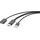 Renkforce USB-A-Stecker auf HDMI-Kabel mit USB-A-Buchse, 2 m