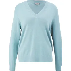 s.Oliver V-Ausschnitt-Pullover, mit V-Ausschnitt s.Oliver lightblue 34