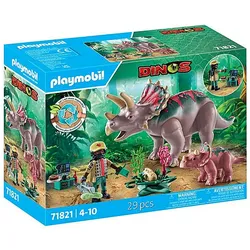 PLAYMOBIL Dinos Triceratops mit Jungtier, Aktion/Abenteuer, 4 Jahr(e), Mehrfarbi