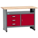 KÜPPER Werkbank, BxHxL: 120x84x60 cm - rot