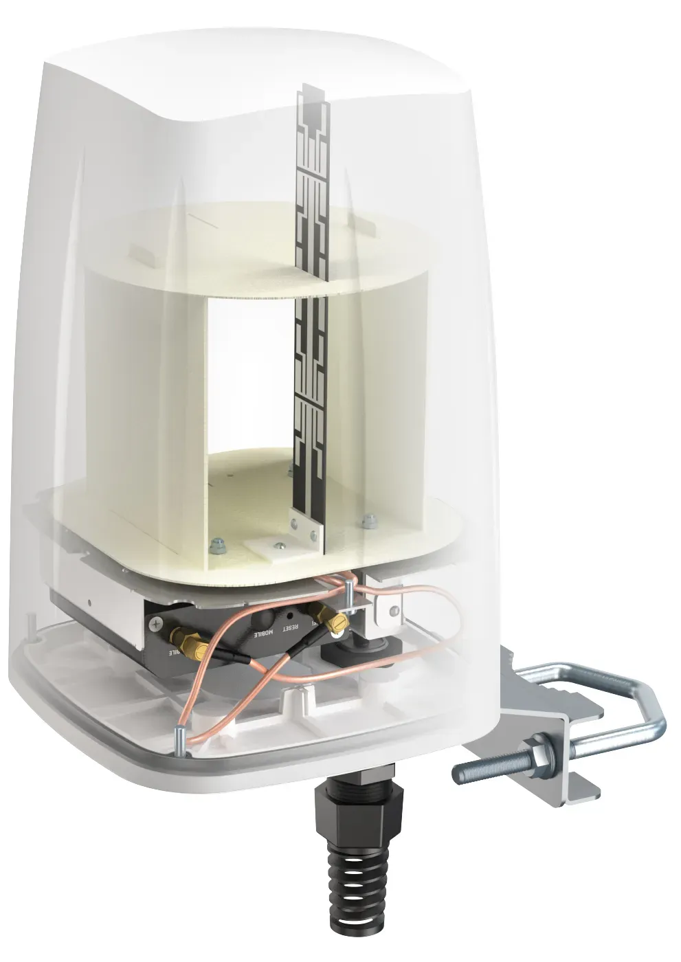 QuWireless QuSpot, 4 dBi, 0.694-0.96/1.7-2.2/2.2-2.7; 2.4-2.5/4.7-6 GHz, 2 / 4 d