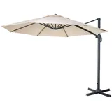 MCW Ampelschirm A96 Ø 3,5m Alu/Stahl Creme ohne Ständer