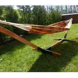 Hängegestell Hängemattengestell Holzgestell Hartholz STABIL - 90 cm X 90 cm X 310cm - mehrfarbig