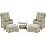 Beliani Lounge Set 5-tlg. Beige