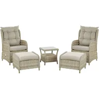 Beliani Lounge Set 5-tlg. Beige