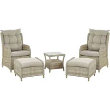 Beliani Lounge Set 5-tlg. Beige