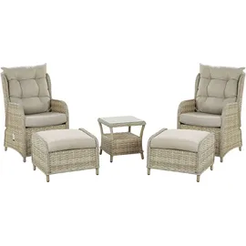 Beliani Lounge Set 5-tlg. Beige