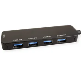 Value USB 3.2 Gen 1 Hub, 4fach, Typ C Anschlusskabel