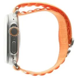 Apple Watch Ultra GPS+Cellular 49 mm Titaniumgehäuse, Alpine Loop orange M