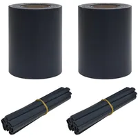 VidaXL Garten Sichtschutzwände 2 Stück PVC 35x0,19 m Matt