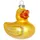 SIKORA Christbaumschmuck Glas Ornament/Enten KÜKEN - H:6cm