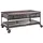 Massivmoebel24 Couchtisch Mango grau Massivholz 110 x 60 x 50 cm