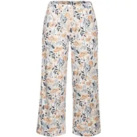 VIVANCE DREAMS Damen Pyjamahose blau-rosa-geblümt Gr.32/34