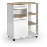 Vicco Küchenbuffet Pure 72,2 x 90,8 x 41,9 cm Weiß/Artisan-Eiche