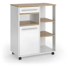 Vicco Küchenbuffet Pure 72,2 x 90,8 x 41,9 cm Weiß/Artisan-Eiche