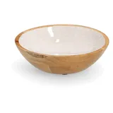 Zeller Schale, Mangoholz, beige Ø20x6cm