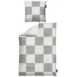 Sansibar Chessboard Grau 135 x 200 cm + 80 x 80 cm