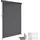 Tectake tectake® Senkrechtmarkise, verschiedene Größen, pulverbeschichtetes Aluminiumgehäuse, inkl. Wandhaltern