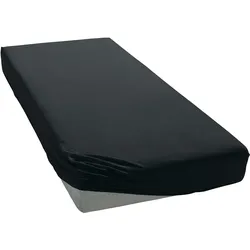 Spannbettlaken CINDERELLA "Weekend", schwarz, B:180cm L:200cm, Renforcu00e9, Obermaterial: 100% Baumwolle, Laken, OEKO-TEX-zertifiziert