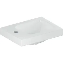 Geberit iCon Light Handwaschbecken 501831001 38x28cm, Hahnloch links, ohne Überlauf, weiß