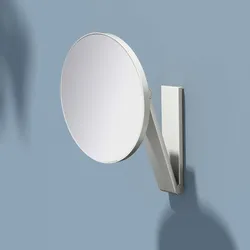 Keuco iLook-move Kosmetikspiegel rund, ohne Beleuchtung, Kosmetikspiegel, edelstahl finish