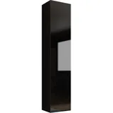 Mirjan24 Vitrine Vigo 40 x 180 x 30 cm Schwarz/Schwarz Hochglanz