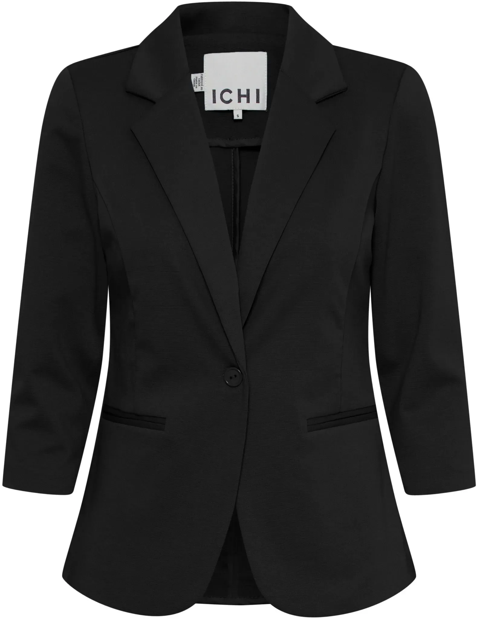 Kurzblazer ICHI "Kurzblazer IHKate" Gr. S, schwarz Damen Blazer