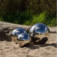 Köhko Gartenkugeln 30/40/50 cm Silber