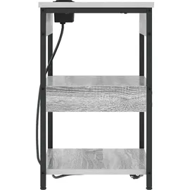 vidaXL Nachttisch Grau Sonoma Holzwerkstoff