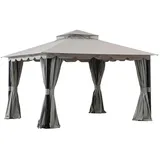 Sunjoy Stoff Pavillion stoj in Grau - 336cm x 402cm