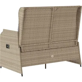 vidaXL Gartenbank 1-tlg 120 x 60 x 75 cm Beige