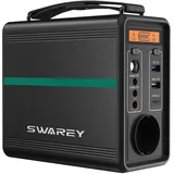 SWAREY Tragbare Powerstation, B-1502 Solargenerator mit 166Wh LiFePo4 Batterie