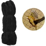 Vogelschutznetz schwarz|Volierennetz|Anti Vogelnetz Netz|Geflügelnetz|Schutznetz gegen Insekten für Beerensträucher Obstbäume Obst Crop Pflanze Baum Vineyard Hühner Gänse Puten (30X15m