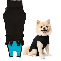 Trovet Hundebody Recovery Suit Schwarz S