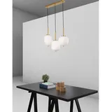 Nova Luce Lato 3-flg. E14 40 cm gold, opal