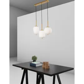 Nova Luce Lato 3-flg. E14 40 cm gold, opal