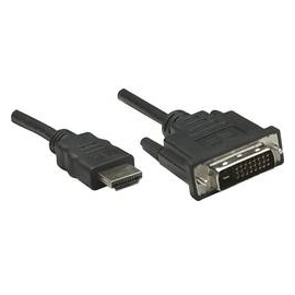 Manhattan 372510 Videokabel HDMI Stecker - DVI-D Stecker 3,0 m
